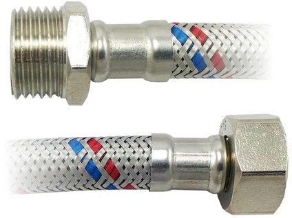 Nerezová opletená flexi hadička  Š x M